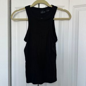 (TWO PACK) RIBBED TANK TOPS *white & black* SIZE MEDIUM